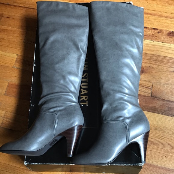 Colin Stuart Shoes - Gray Colin Stuart Knee High Boot